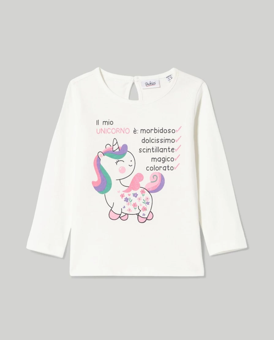 Blukids Newborn Baby Girl Long Sleeve Cotton T-Shirt - Soft & Comfortable Bodysuit