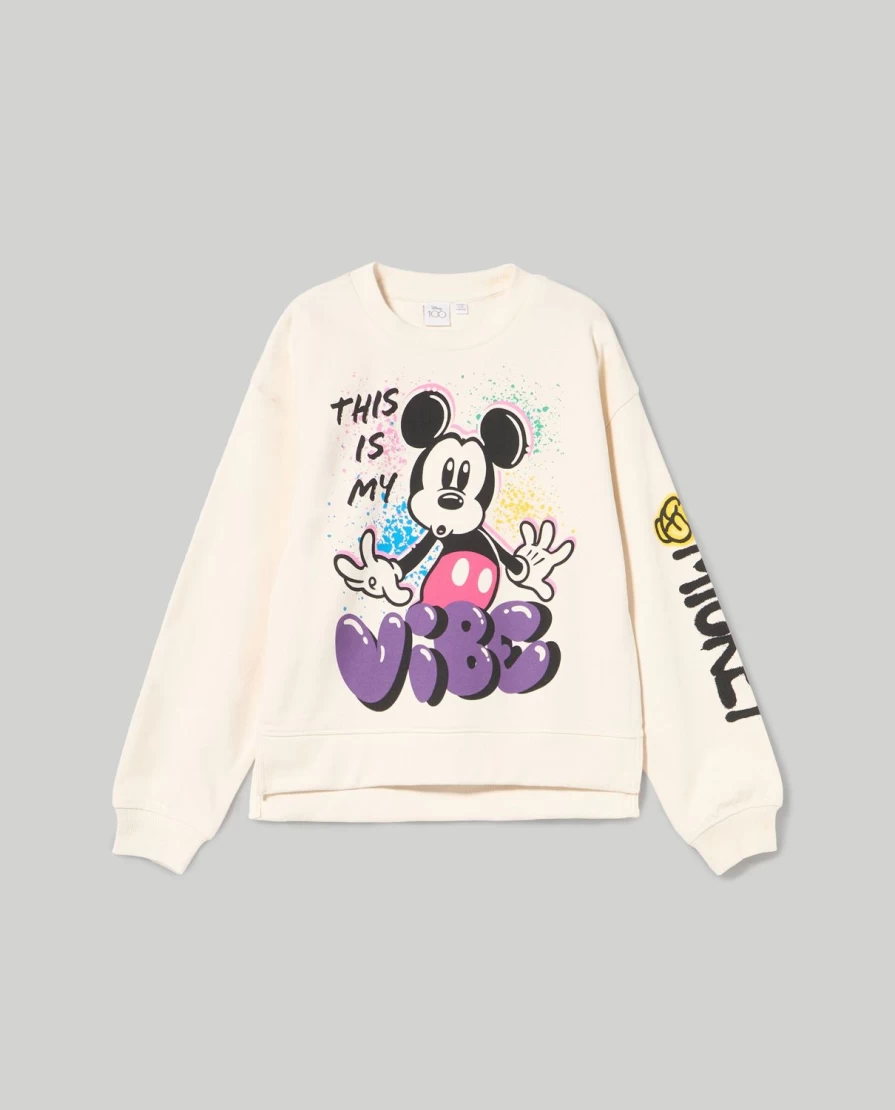 Blukids Youth Pure Cotton Crew Neck Sweatshirt for Girls - Soft & Comfortable Casual Pullover