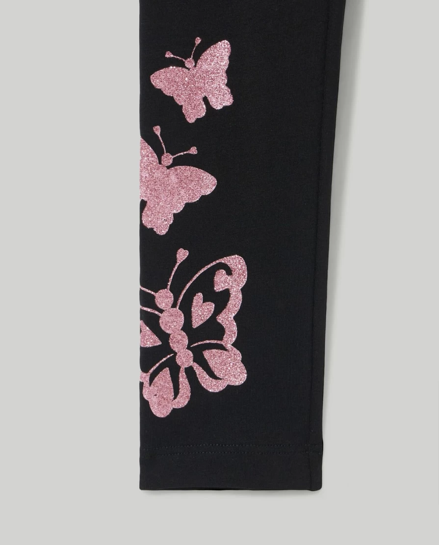 Blukids Girls' Stretchy Printed Cotton Leggings for Kids - Comfortable Children's Fashion Pants