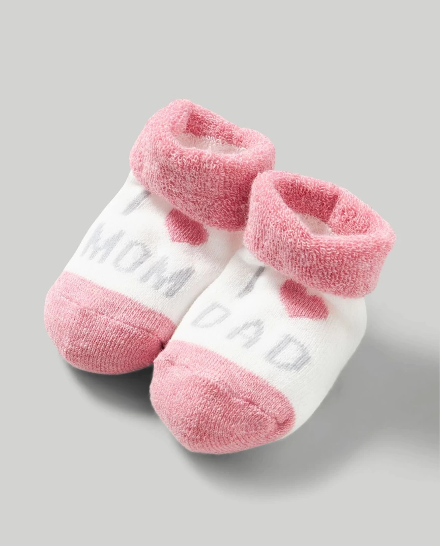 Blukids Organic Cotton Terry Baby Socks for Newborns – Soft & Breathable