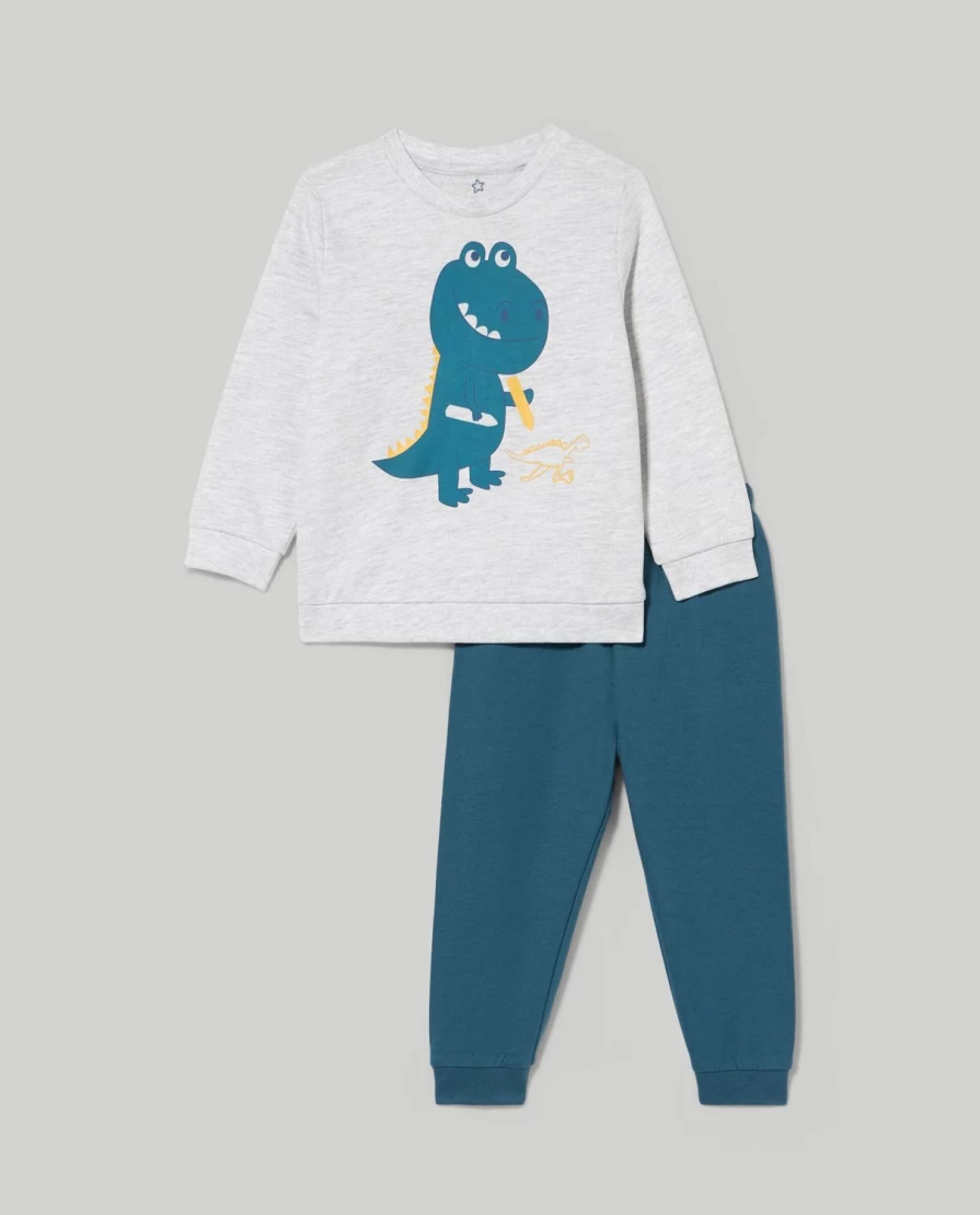 Blukids Newborn Cotton Melange Pajamas - Soft Long Sleeve Baby Sleepwear