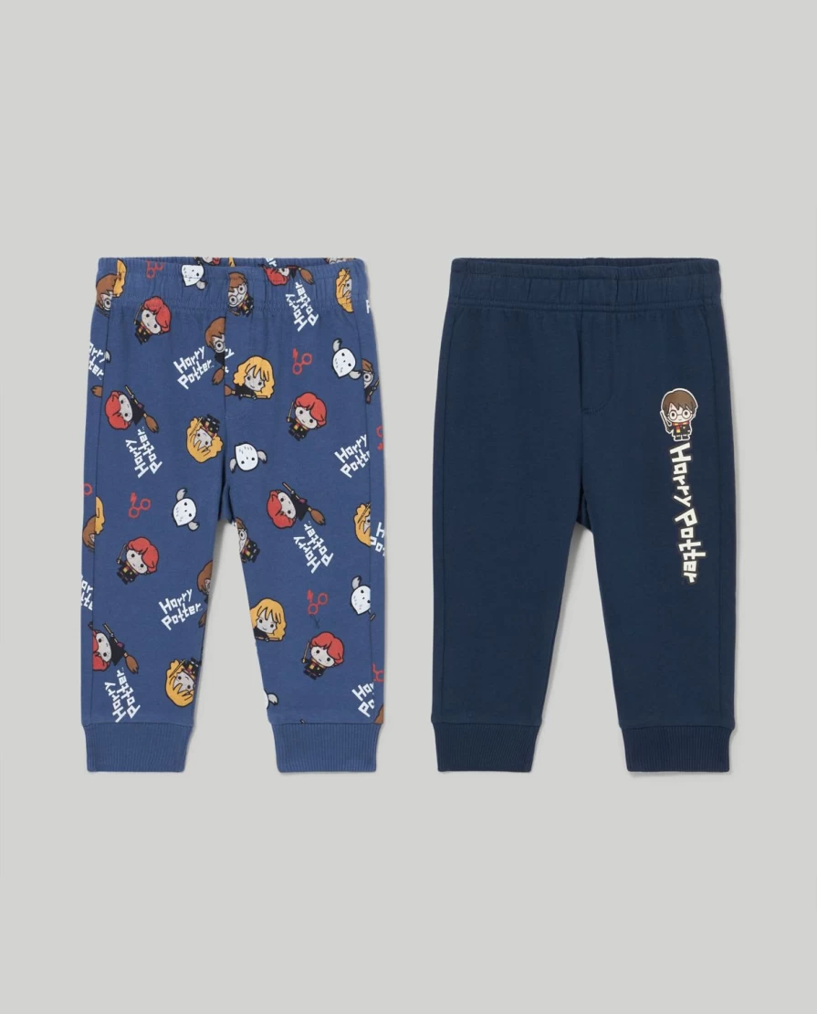 Blukids Pure Cotton Newborn Joggers - Soft & Comfortable 2-Pack for Babies