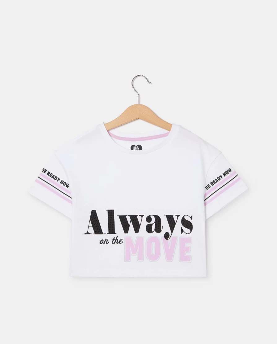 Blukids Youth Girls' Short Sleeve T-Shirt - Comfortable & Stylish Tee for Kids