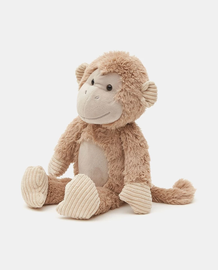 Blukids Soft Plush Monkey Stuffed Animal Toy for Kids - Cuddly & Huggable Gift for Children