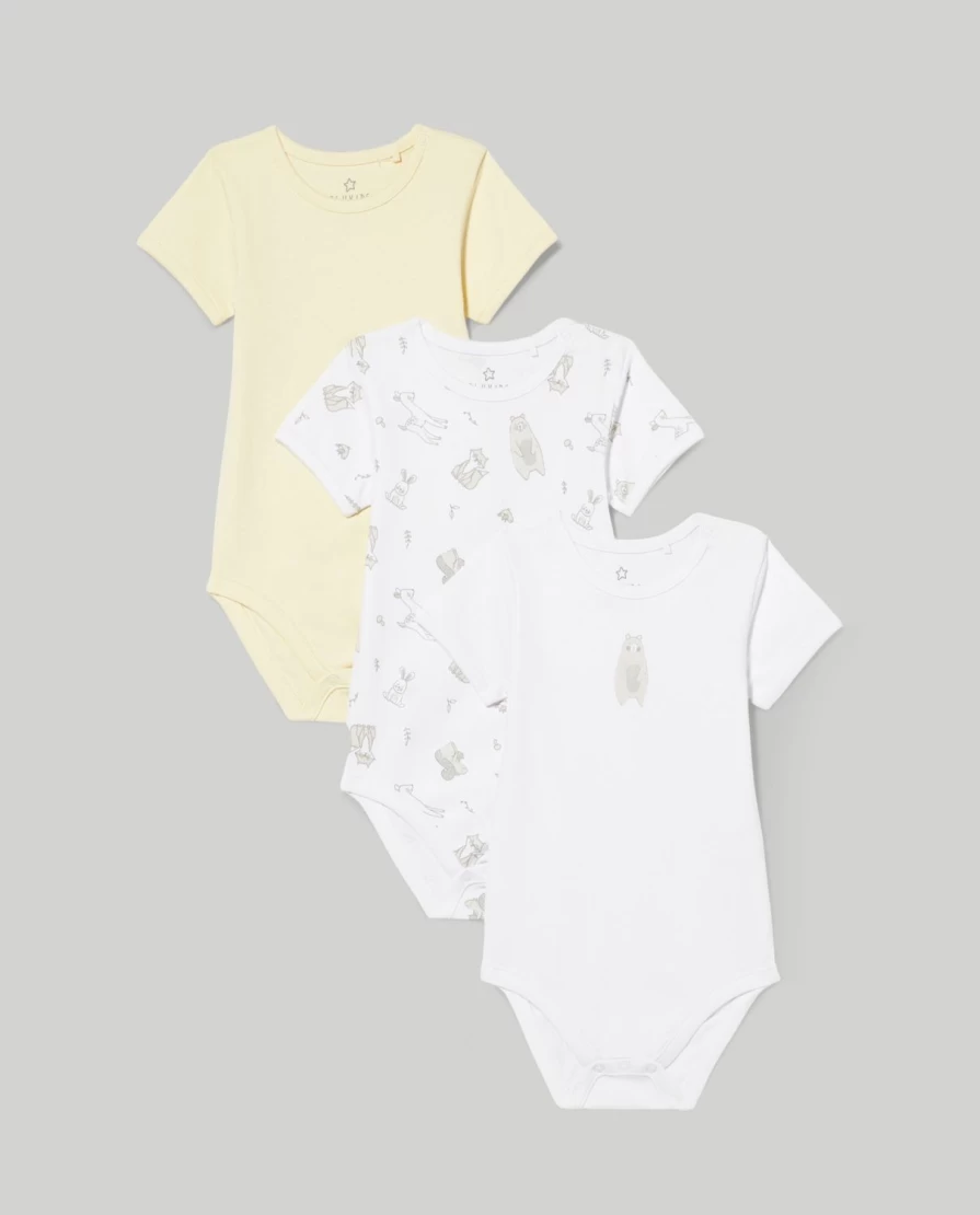 Blukids 3-Pack 100% Cotton Baby Bodysuits for Newborns - Soft & Comfortable