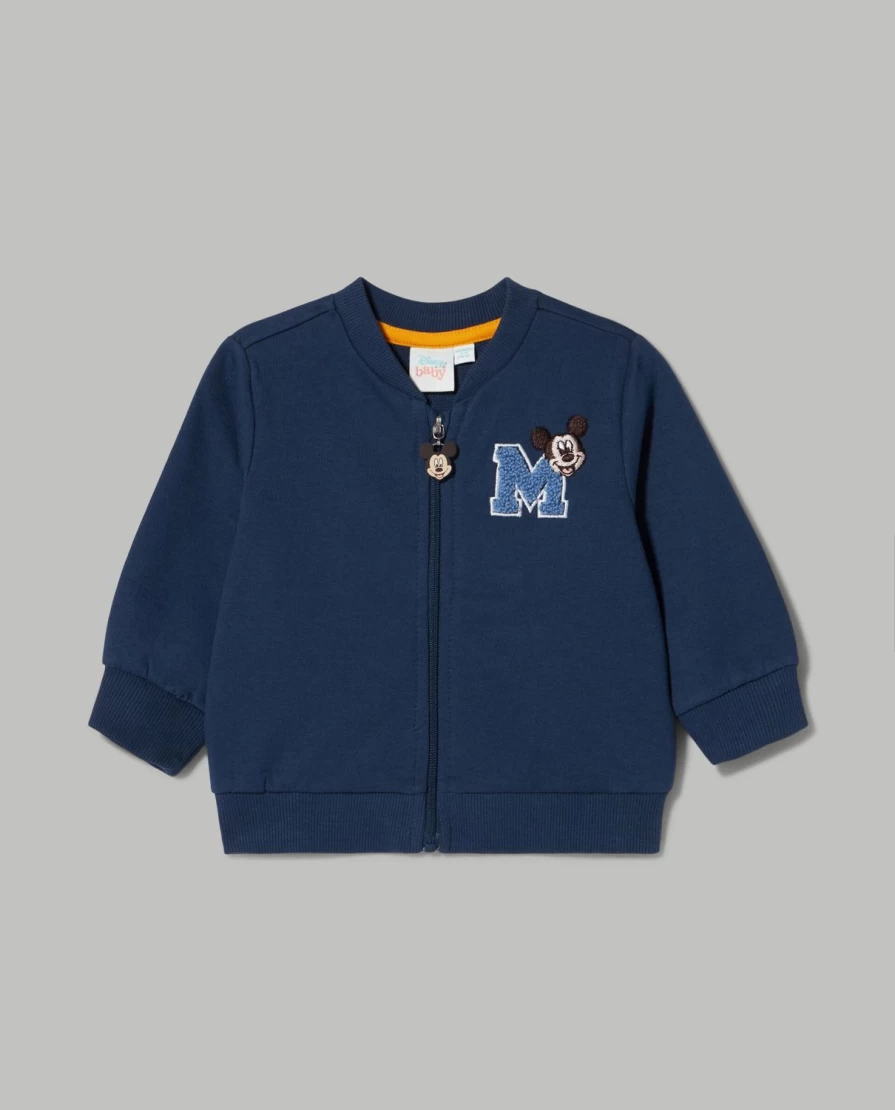 Blukids Newborn Pure Cotton Full Zip Hooded Sweatshirt - Soft & Cozy Unisex Baby Jacket