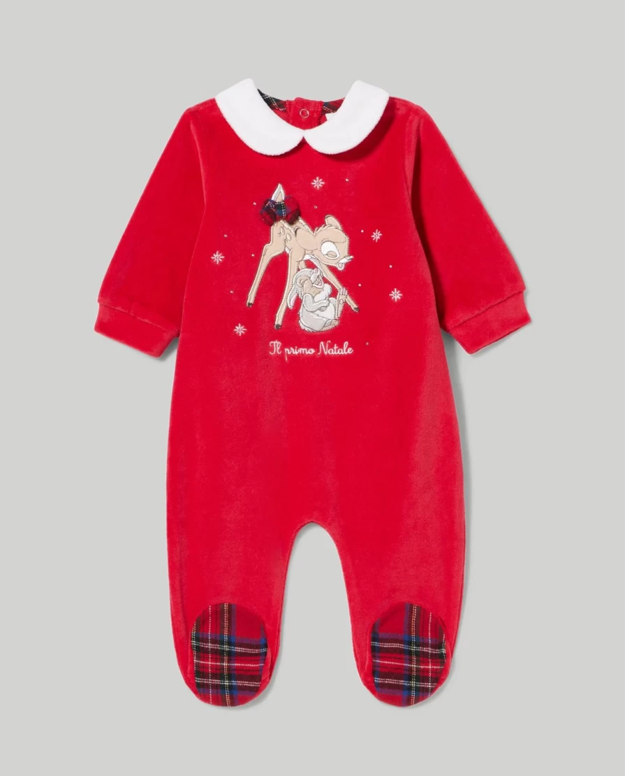Blukids Baby Chenille Onesie with Embroidery - Soft & Cozy Unisex Infant Romper for Newborns