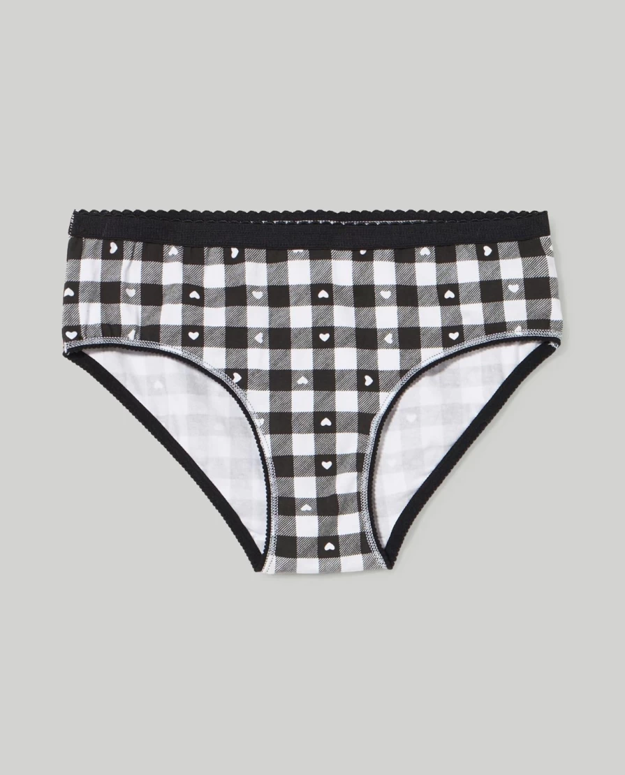 Blukids Youth Girls' Cotton Stretch Briefs - Pack of 3 Comfy Underwear