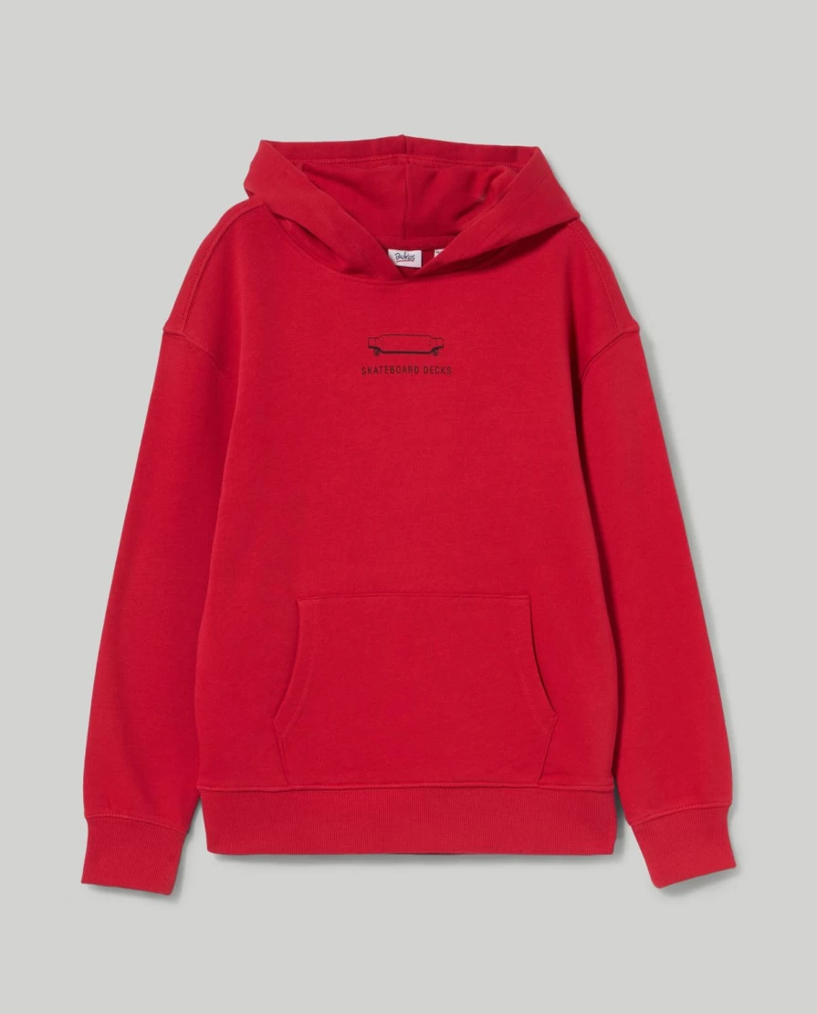 Blukids Youth Pure Cotton Hooded Sweatshirt for Boys - Soft & Comfortable Pullover Hoodie