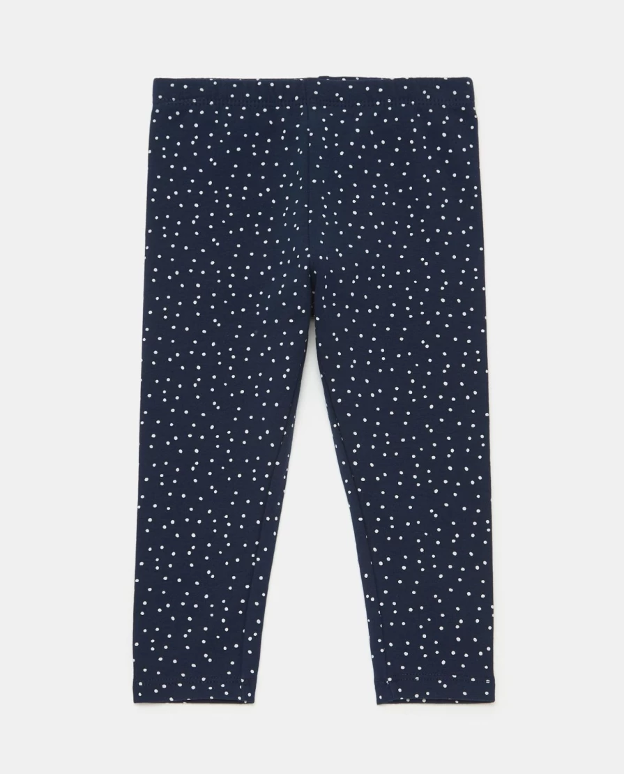 Blukids Newborn Polka Dot Cotton Stretch Leggings for Baby Girls