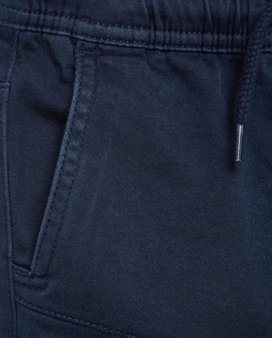 Blukids Kids' Cotton Solid Color Jogger Pants with Elastic Waist & Drawstring for Boys & Girls