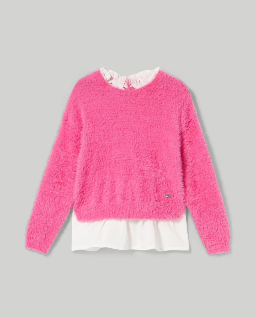 "Blukids Tricot Fur Effect Yarn for Children - Soft Knitting Yarn for Girls"