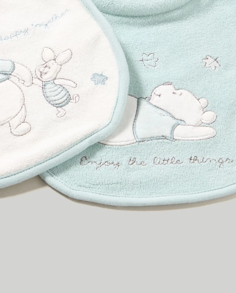 Blukids Pack of 2 Baby Bibs for Breastfeeding and Teething - Soft and Absorbent Newborn Bibs