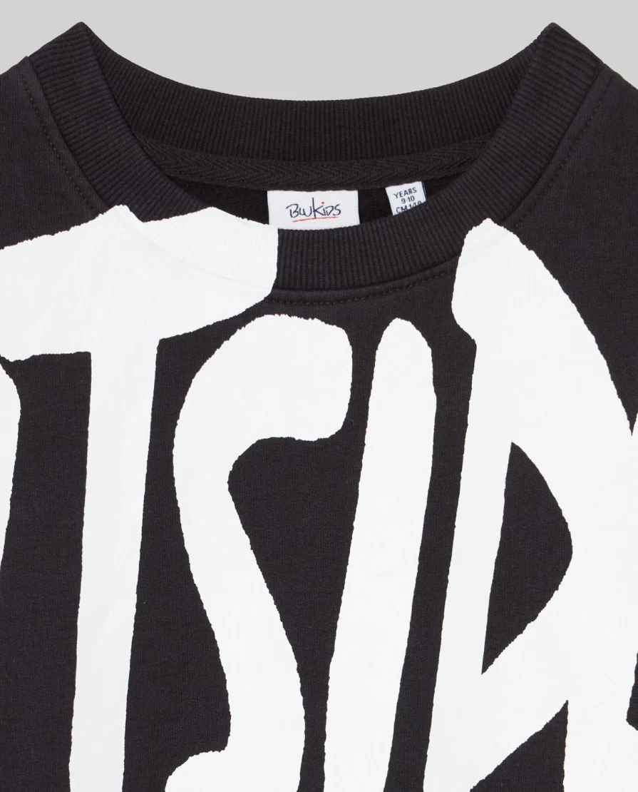 Blukids Youth Crewneck Sweatshirt Featuring Playful Boy Print Design