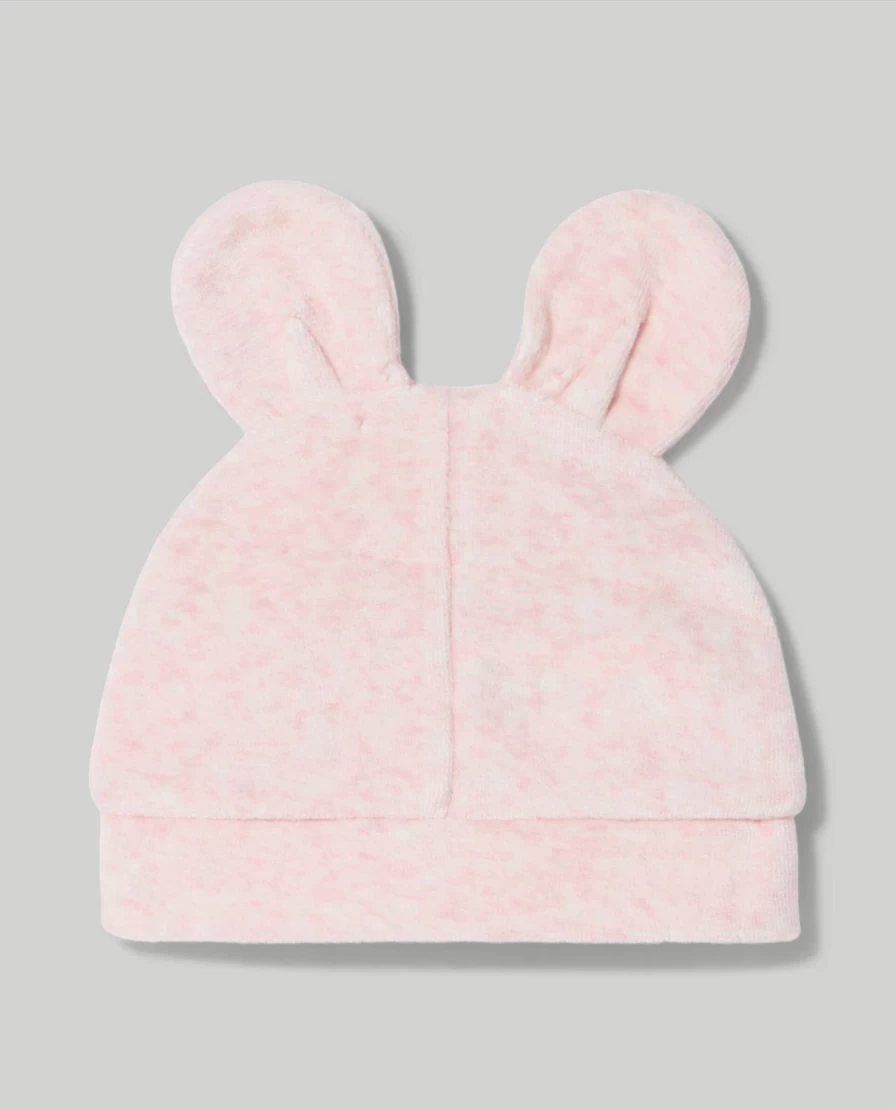 Blukids Baby Chenille Hat With Animal Ears - Soft Unisex Infant Beanie For Newborns