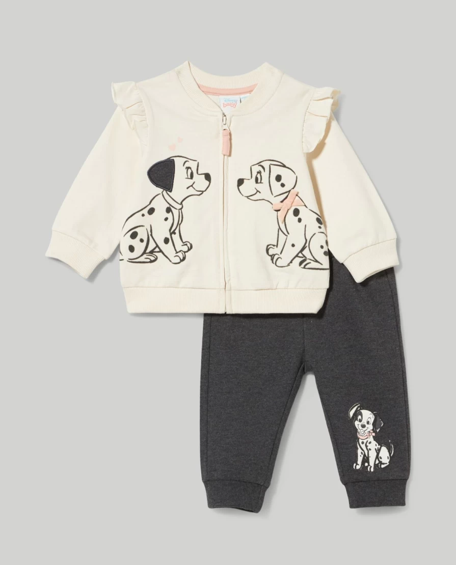 Blukids Newborn Pure Cotton Ruffled Jogging Set - Soft Baby Romper & Pants Outfit