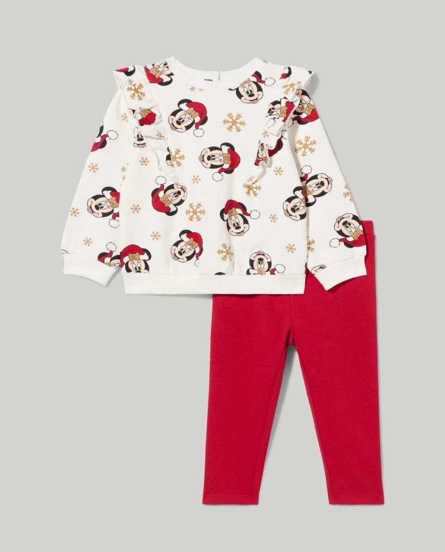 Blukids Newborn Baby Girls Christmas Jogging Set - Soft Stretch Cotton Outfit