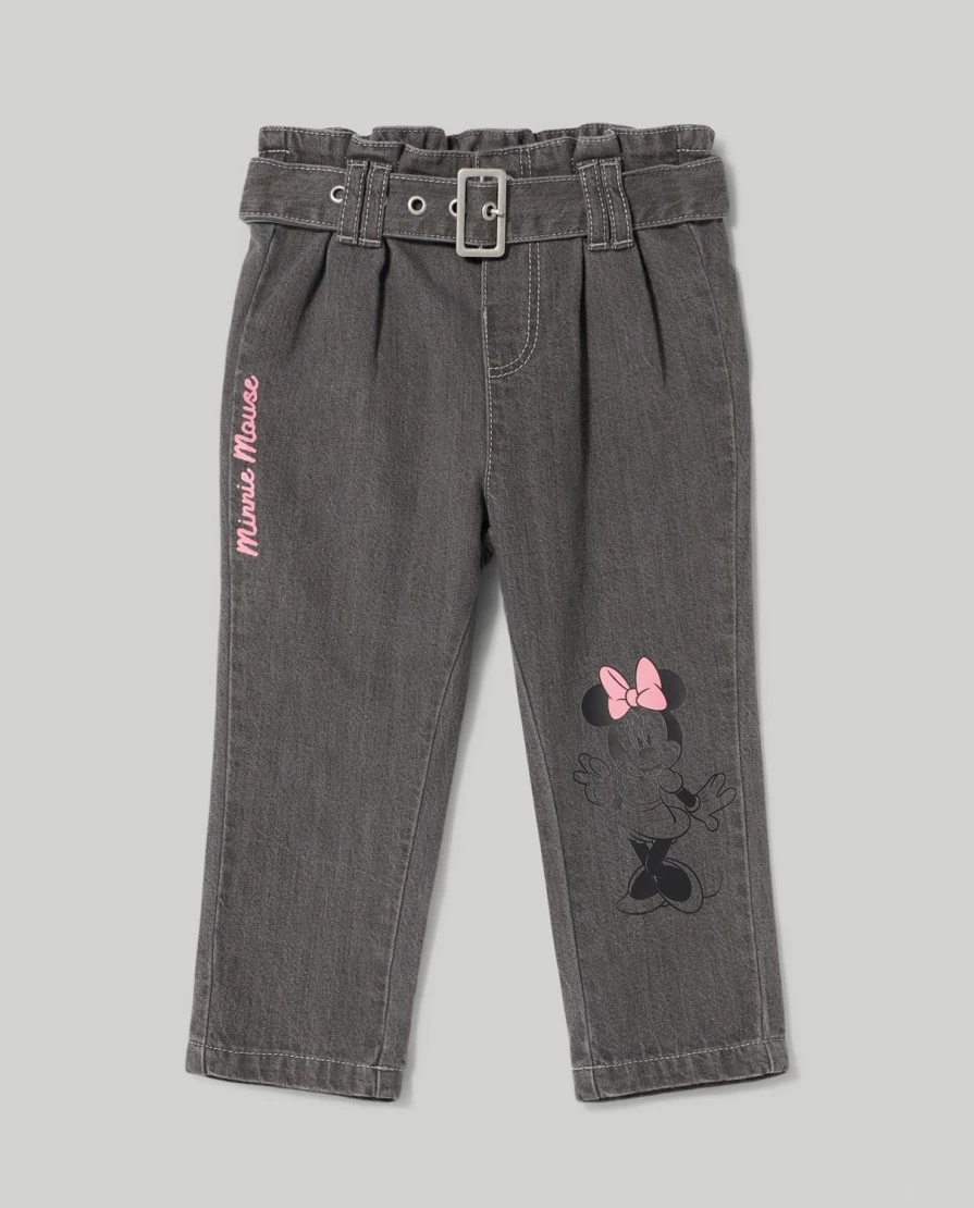 Blukids Newborn Girls' Pure Cotton Denim Pants - Soft Baby Jeans for Infants