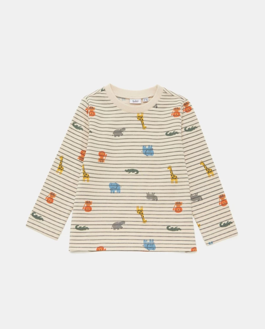 Blukids Newborn Pure Cotton Long-Sleeve Printed T-Shirt for Babies