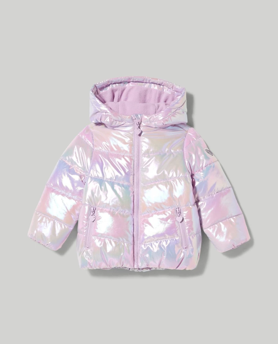 Blukids Newborn Baby Girls Hooded Padded Jacket for Winter Warmth