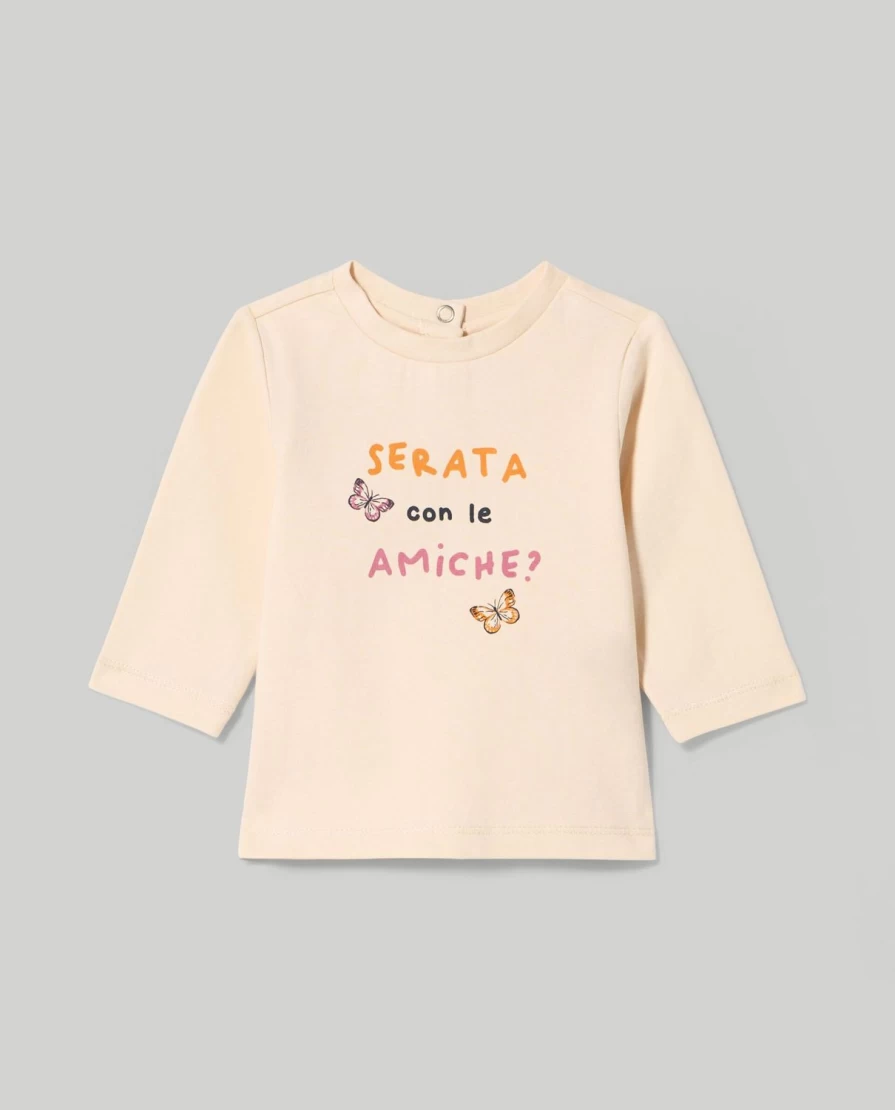Blukids Newborn Baby Girl's Soft Stretch Jersey T-Shirt