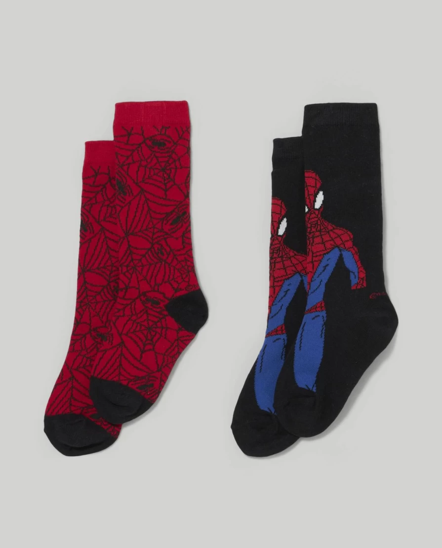 Blukids Non-Slip Children's Socks - Pack of 2 Long Grip Socks for Boys and Girls