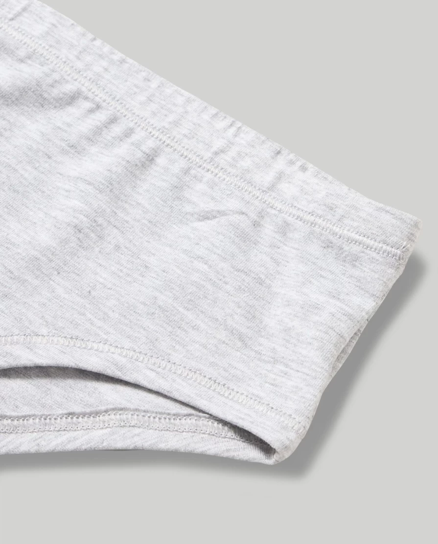 Blukids Youth Girls' Stretch Cotton Briefs - Soft Comfortable Underwear for Kids