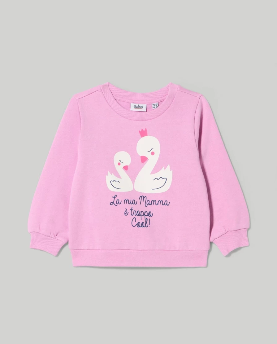 Blukids Newborn Baby Print Crewneck Sweatshirt - Soft Cotton Comfort for Infants