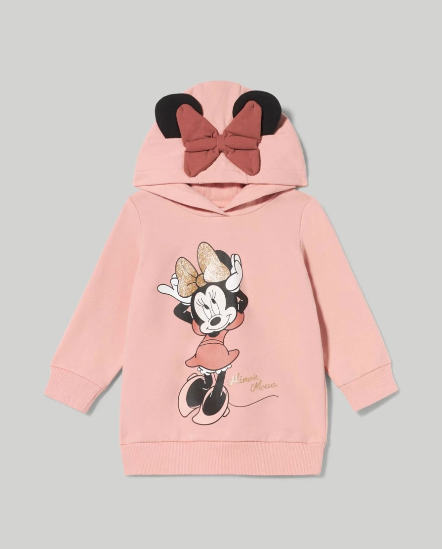 Blukids Newborn Baby Girls Hooded Minnie Mouse Sweatshirt - Maxi Comfort & Style
