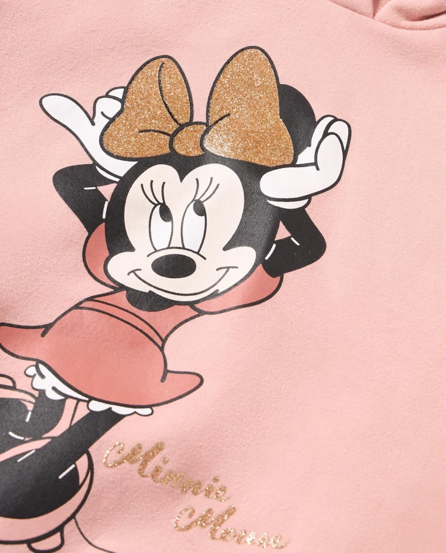 Blukids Newborn Baby Girls Hooded Minnie Mouse Sweatshirt - Maxi Comfort & Style