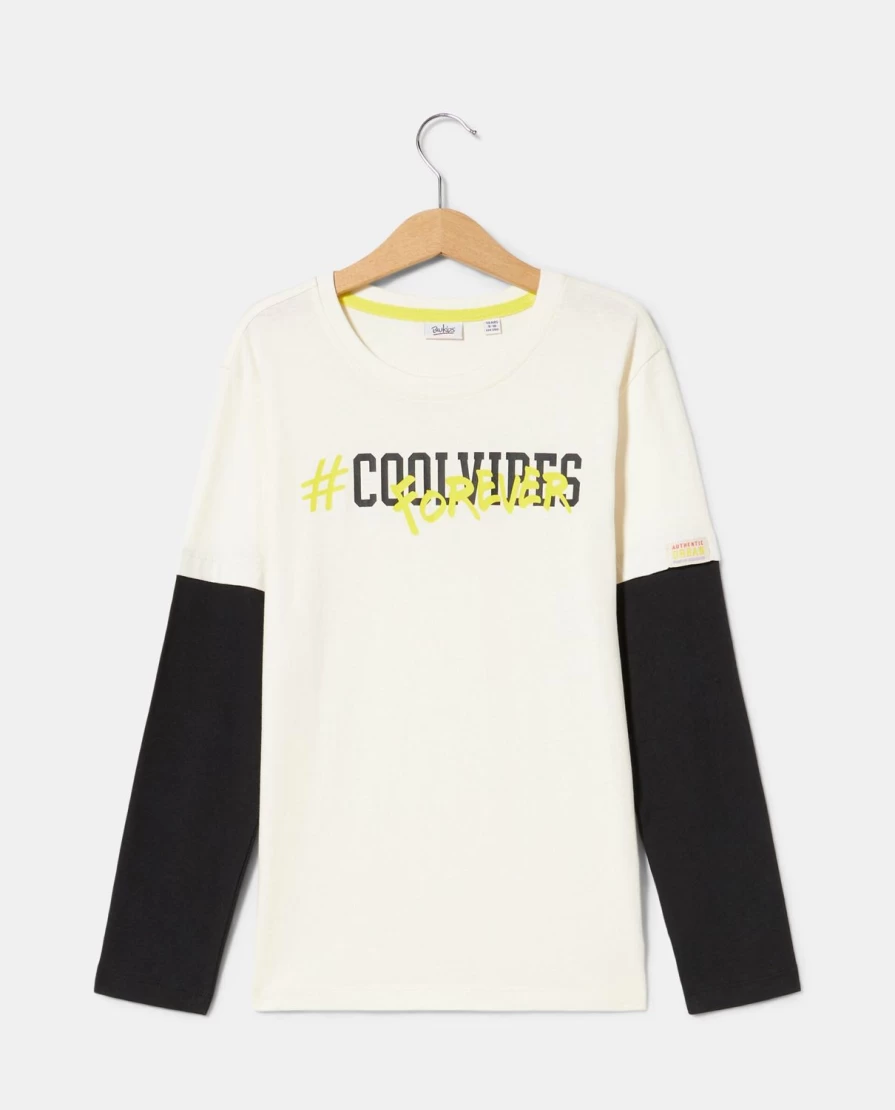 Blukids Youth Boys' Long-Sleeve 100% Cotton T-Shirt - Soft Comfortable Casual Top