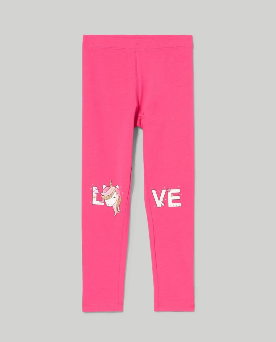 Blukids Girls' Glitter Print Leggings for Children - Sparkly & Comfortable Kids' Leggings