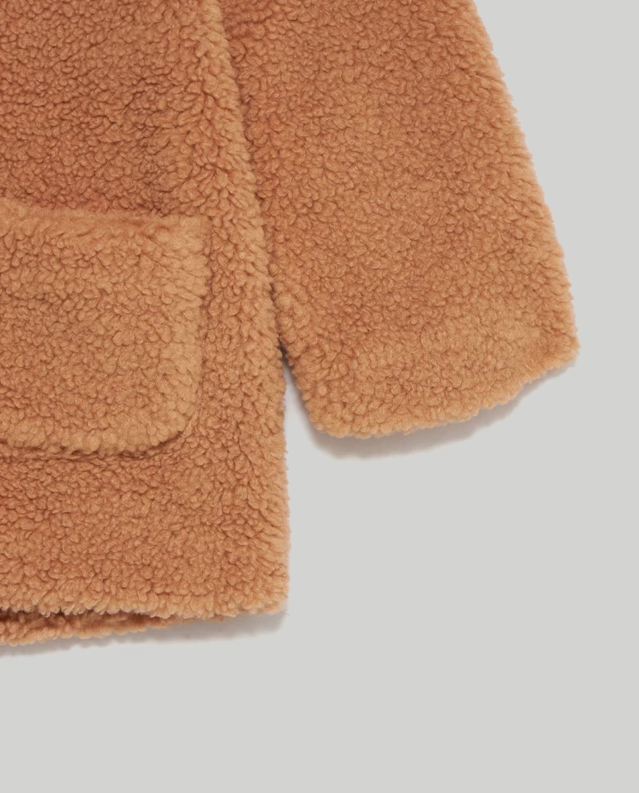 Blukids Girls' Teddy Hooded Coat - Soft & Warm Winter Jacket for Children