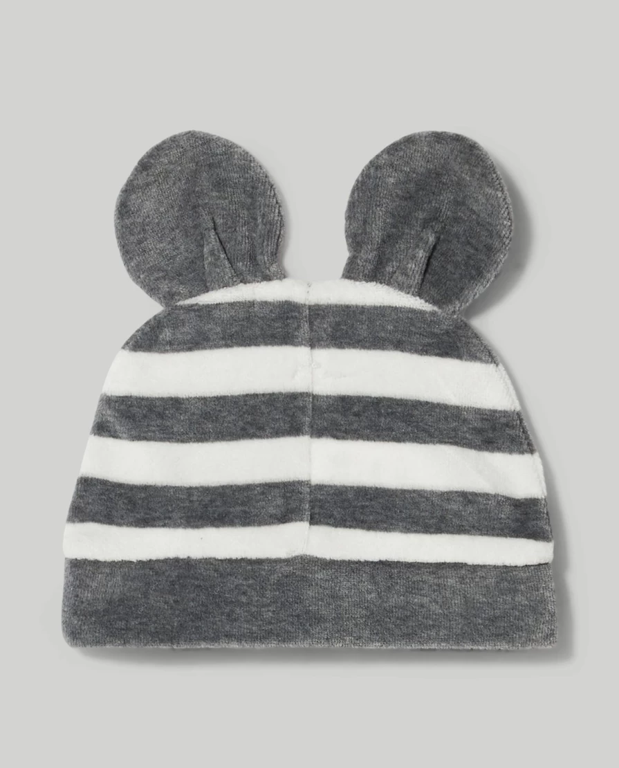 Blukids Soft Chenille Winter Hat with Animal Ears for Newborn Baby Unisex