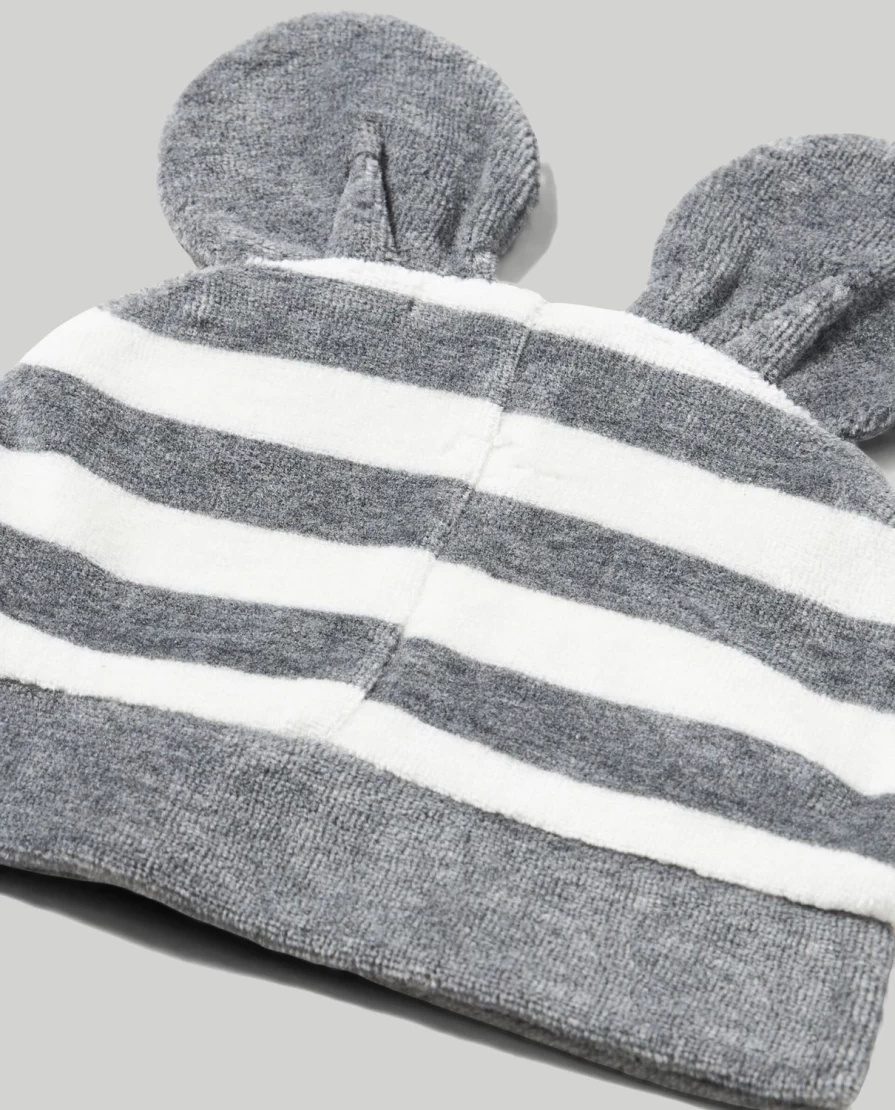 Blukids Soft Chenille Winter Hat with Animal Ears for Newborn Baby Unisex