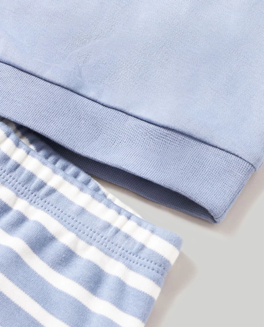 Blukids Newborn Pure Cotton Long Pajamas for Baby Boys & Girls - Soft Sleepwear