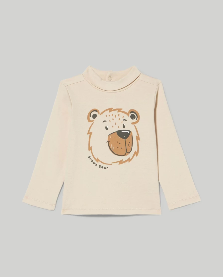 Blukids Newborn Pure Cotton Turtleneck with Adorable Baby Prints - Soft & Comfortable Infant Bodysuit
