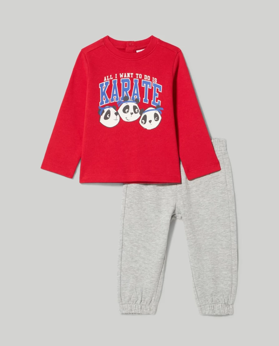Blukids Newborn Baby Cotton Jogging Outfit Set - Soft Comfortable Unisex Infant Lounge Wear