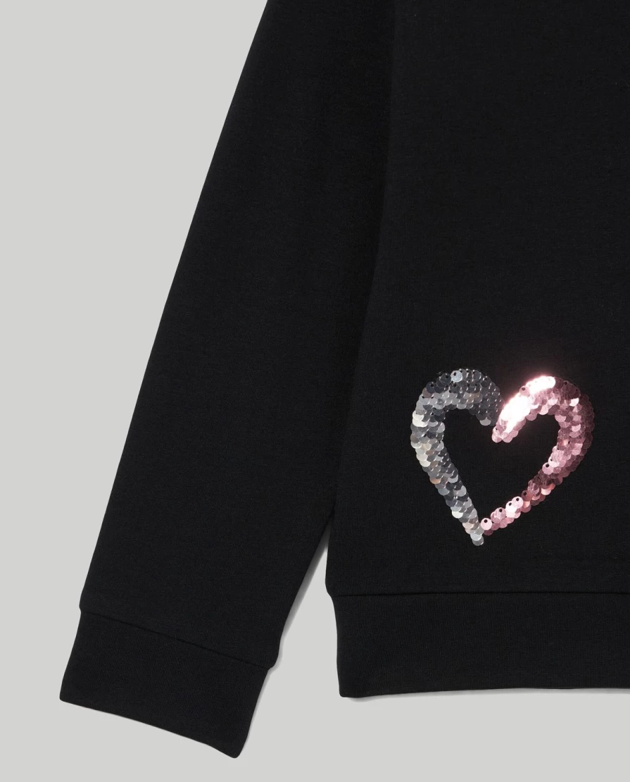 Blukids Girls' Sparkly Sequins Jogging Set - Soft Stretch Brushed Fleece Tracksuit for Kids
