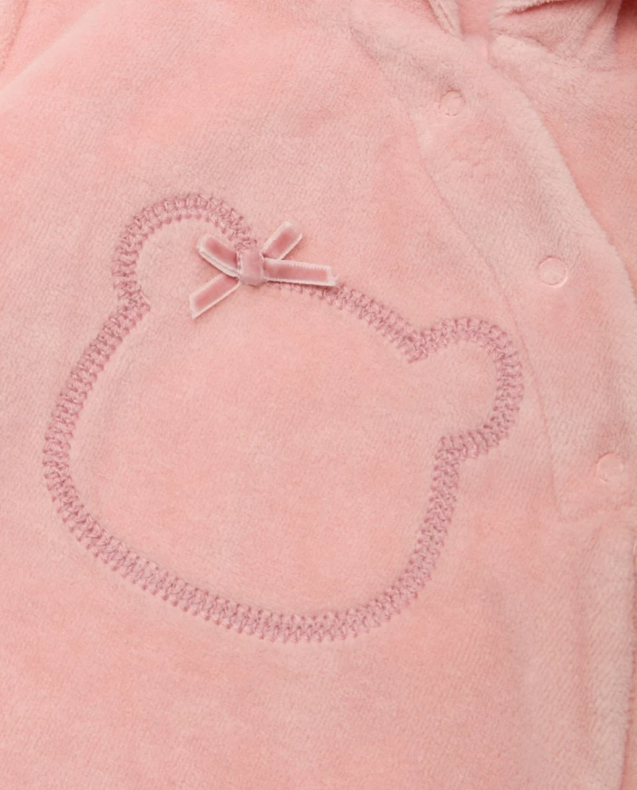 Blukids Baby Chenille Hooded Onesie - Soft & Cozy Unisex Infant Romper for Newborns