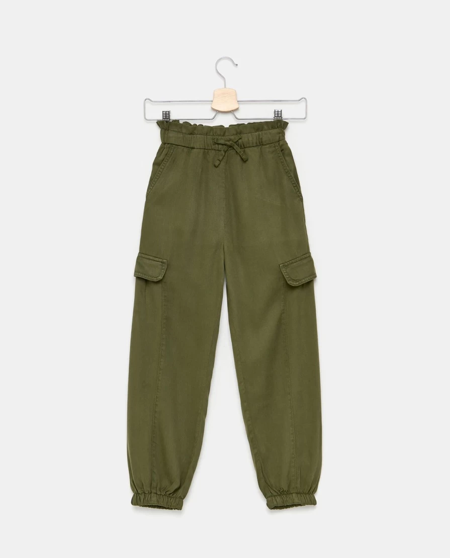 Blukids Youth Girls' Tencel Pants - Comfortable & Breathable Casual Wear