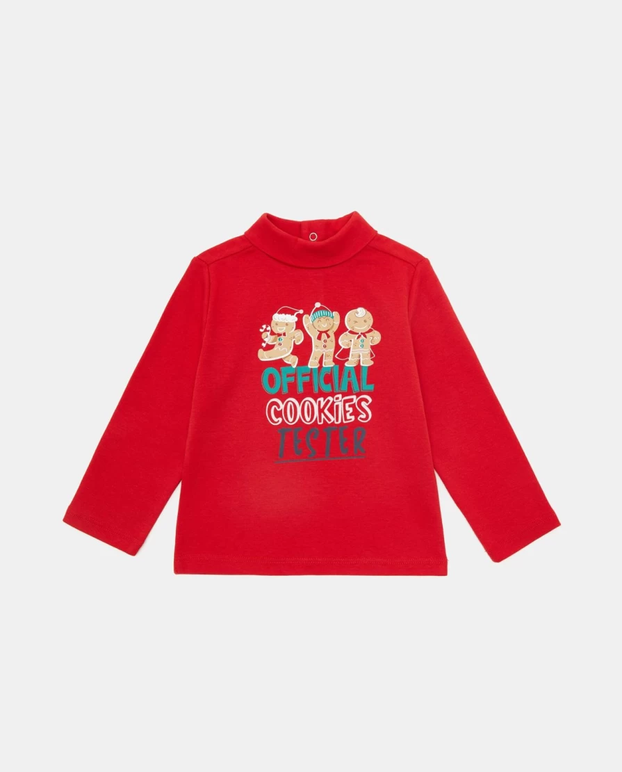 Blukids Newborn Baby Boys' Soft Cotton Turtleneck T-Shirt