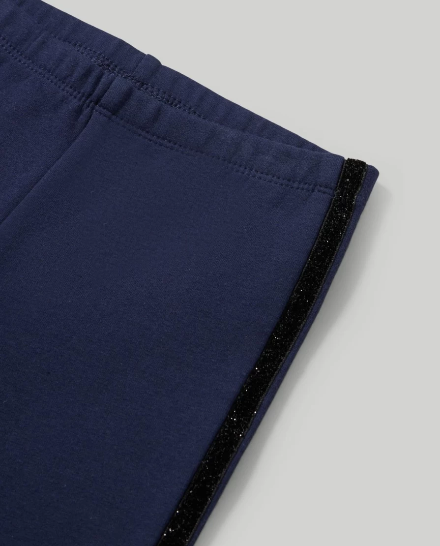 Blukids Newborn Baby Girls Leggings with Side Bands - Soft & Stretchy Comfort