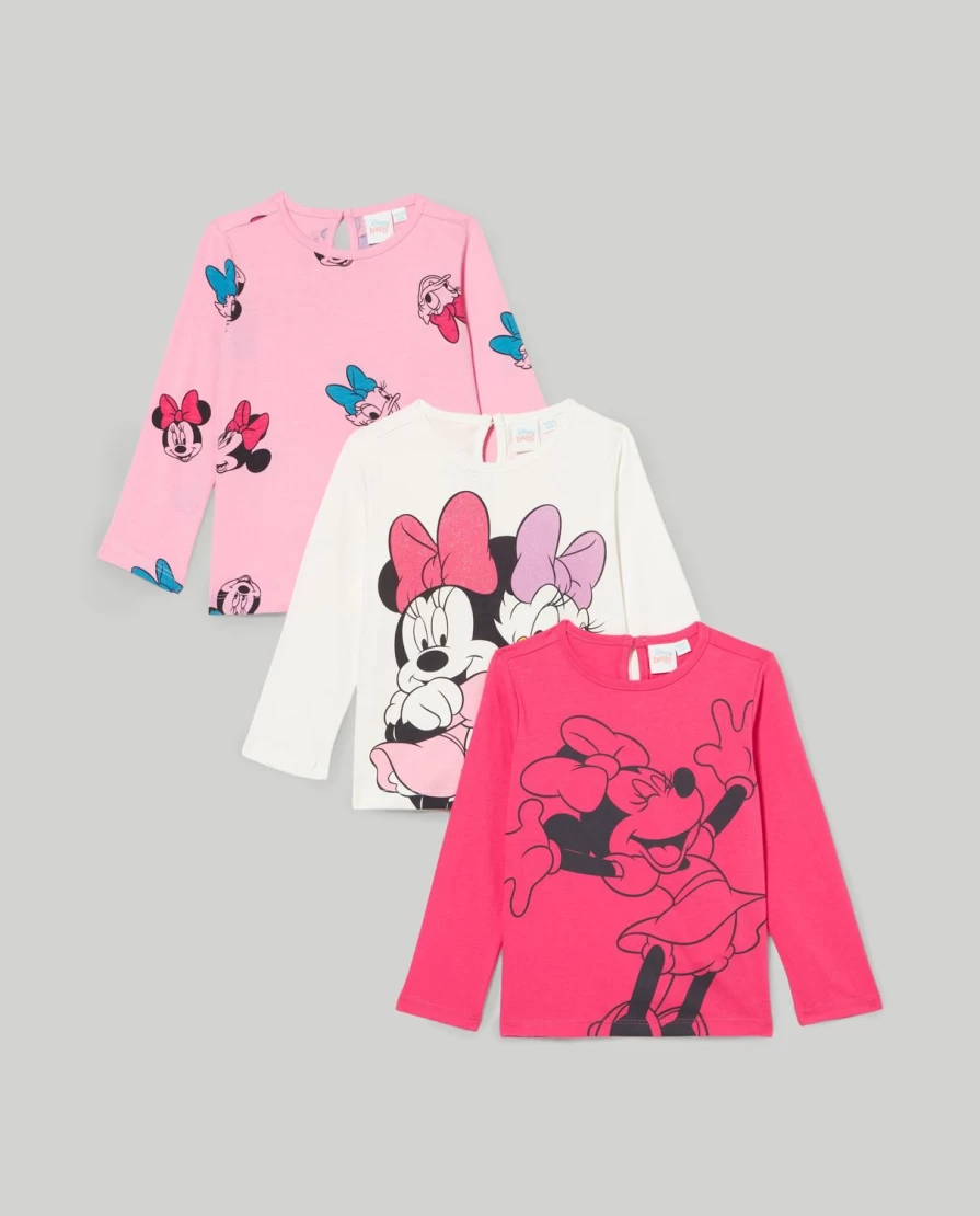 Blukids Newborn Baby Girl 3-Pack Printed Cotton T-Shirts