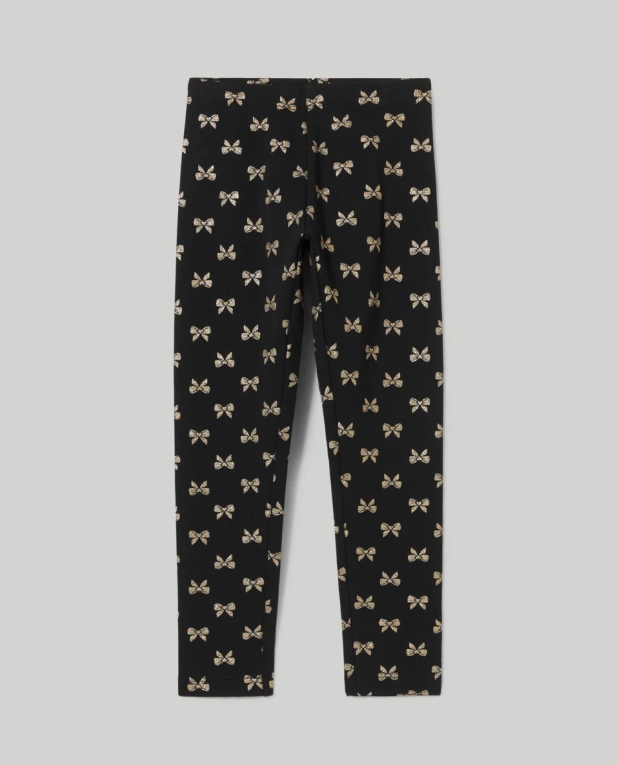 Blukids Girls' Brushed Fleece Printed Leggings for Children - Soft Winter Warm Kids Pants