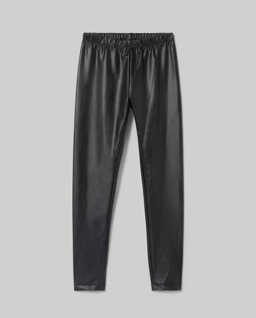 Blukids Youth Girls' Eco-Friendly Leather Leggings for Sustainable Fashion