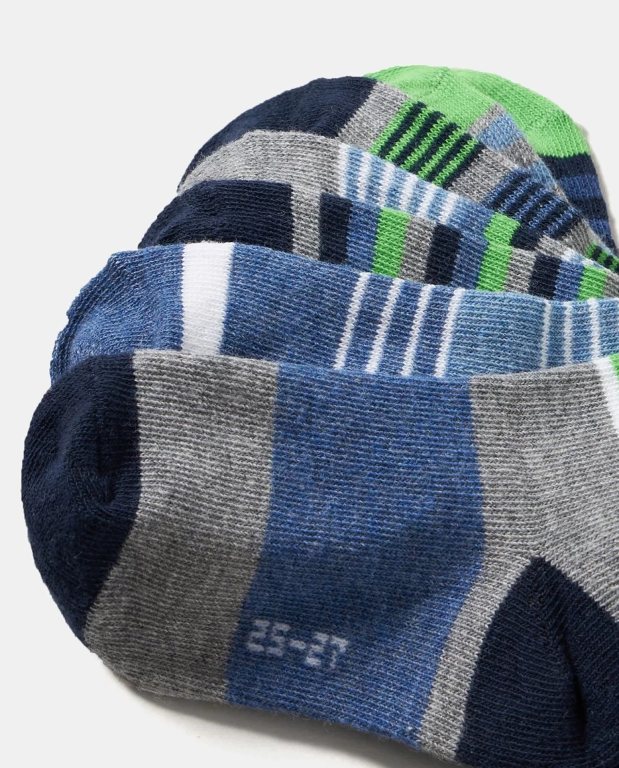 Blukids 7-Pack Children's Short Socks for Boys and Girls