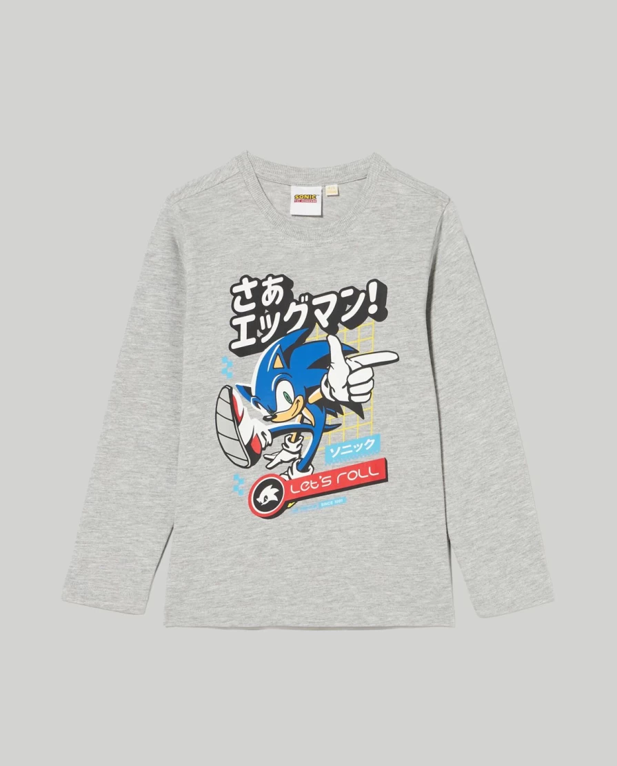 Blukids Kids' Melange Cotton T-Shirt with Fun Child Print - Soft Casual Tee for Children