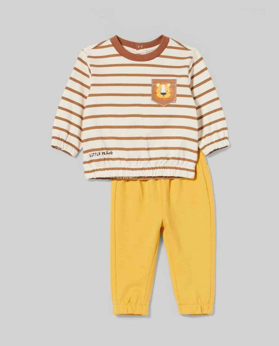 Blukids Newborn Pure Cotton Jogging Set - Soft Baby Jogger Outfit for Infants