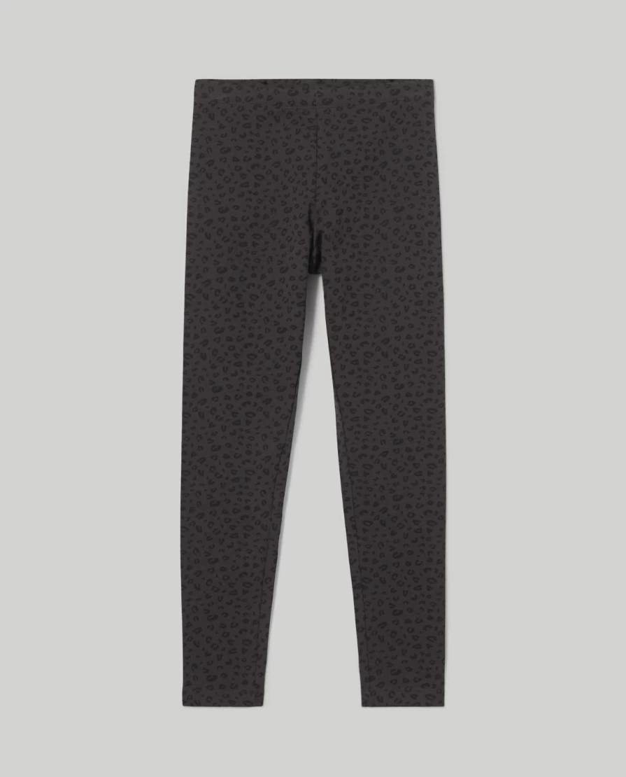 Blukids Youth Girls' Stretch Cotton Fleece Leggings - Soft Comfortable Winter Pants